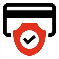 Card Security and verified icon concept vector
