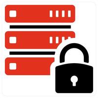 Database Security and data icon concept vector