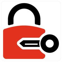 Lock Key and lock icon concept vector