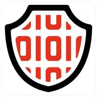 Security and data icon concept vector