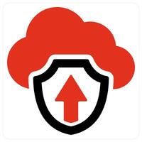 Cloud Security and file icon concept vector