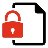 File Protection and data icon concept vector
