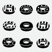 set of donut good for icons, symbols, logo, element design, etc vector
