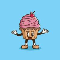 cupcakes mascot logo good for design vector