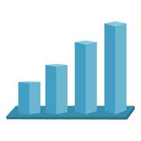 Chart bar business analyst vector