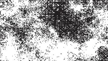 Abstract Grunge Texture Overlay - Black and White Chaos vector
