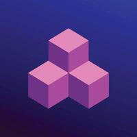 Digi Bloc for Blockchain Logo Design. vector