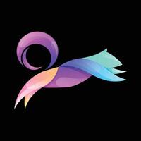 Gradient Squirrel Logo. vector