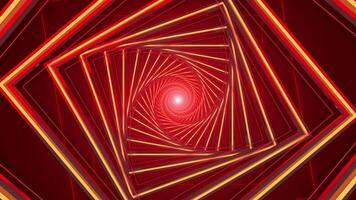 ABSTRACT ROTATING RED GEOMETRY SQUARES SHAPE BACKGROUND LOOP video