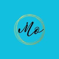 Round Elegant Logo with A Trendy Combination of Fonts. vector