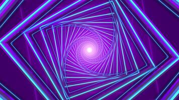 ABSTRACT ROTATING PURPLE GEOMETRY SQUARES SHAPE BACKGROUND LOOP video