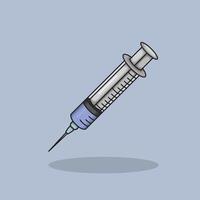 illustration Syringe. design Injection. Syringe Injection Medical Health Cartoon design illustration and icon for website, digital and print vector