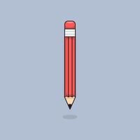 Pencil design illustration and icon for website, digital and print vector