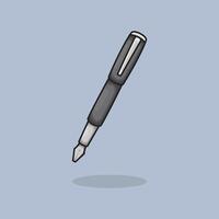 Pen Ballpoint design illustration and icon for website, digital and print vector