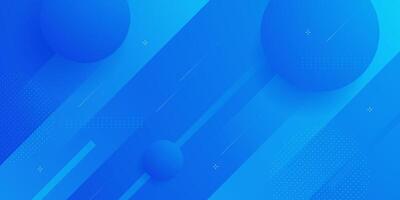 Dynamic abstract blue gradient illustration geometric background with simple circle shapes pattern. Cool and smart design vector