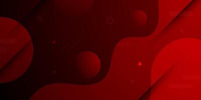 Abstract dark red wave geometric gradient illustration background with 3d look and simple pattern. Cool design and luxury. vector