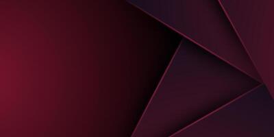 Abstract dark red gradient overlap illustration background with 3d look design. Overlap square with shadow and light pattern. Cool design and luxury vector