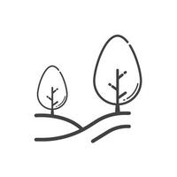 Park tree icon vector