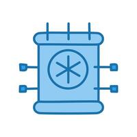 Bio tech color line icon for infographic, website or app illustration. vector