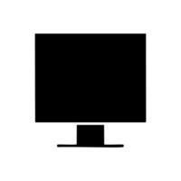 Computer monitor icon on white background illustration. vector