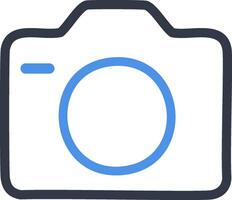 Camera flat icon illustration. Isolated on white background. vector