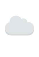 simple cloud illustration for design vector