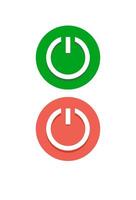 simple on off button for industry. power button icon vector