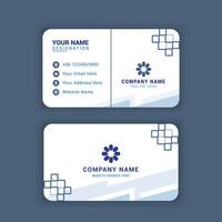 PROFESSIONAL BUSINESS CARD WITH SIMPLE DESIGN AND LIGHT BLUE COLOUR vector
