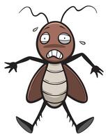 Cartoon of a cockroach shock vector