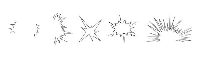 Smash Doodle Line Illustration on Isolated Background vector