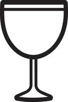 Goblet icon linear vector