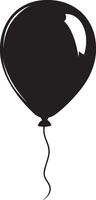 black balloon with a white background vector