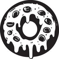 Delicious donut with jelly icon vector