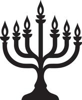 Menorah icon simple candle vector
