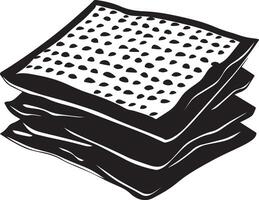 Passover matzos icon vector