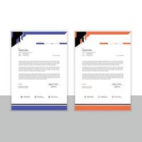 Professional layout for letterhead vector