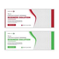 Business cover banner template design vector