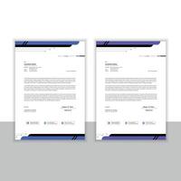 Design of a business letterhead temple vector