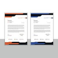 Professional letterhead temple design vector