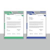 Illustration of a business letterhead temple vector