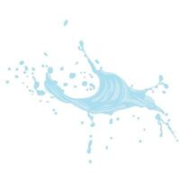 large splash of spilled liquid on the surface55 vector