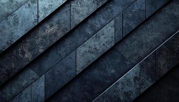 Concrete wall with geometric shape pattern, modern architecture generated by AI photo