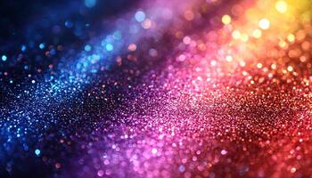 Shiny glitter glowing backdrop celebration decoration pattern illuminated generated by AI photo