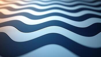Geometric shape wave pattern decoration modern elegance flow generated by AI photo