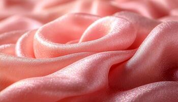 Smooth satin silk fashion pattern in pink color generated by AI photo
