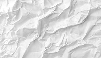 Crushed paper with wrinkled texture, old and dirty generated by AI photo