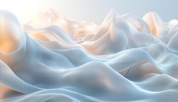 Flowing wave pattern in nature, smooth curve backdrop generated by AI photo