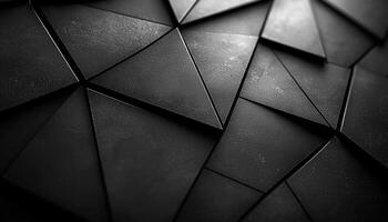 Futuristic steel building with geometric shape and reflection generated by AI photo