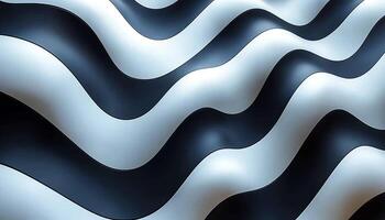 Smooth wave pattern in futuristic geometric shape elegance generated by AI photo