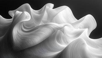 Smooth wave pattern flowing in futuristic digitally generated image generated by AI photo